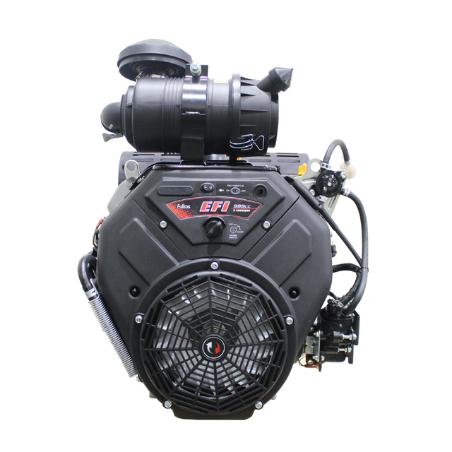999CC 40HP Horizontal V Twin Cylinder Gasoline EFI Engine with CE EPA EURO-V with Low Profile Air Cleaner