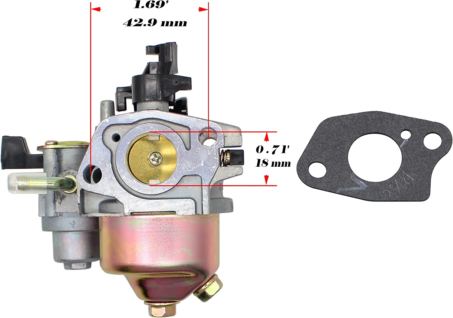 P18A Carburetor for GXV140 GXV160 Engine for HR194 HR195 HR214 HRA214 HR215 HR216 Lawn Mower Engine for 16100-ZE6-W01