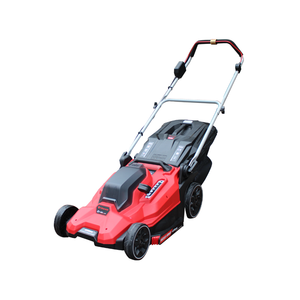 20 Volt 43cm Electric Lawn Mower, Brushless with 4.0 Ah dual port charger